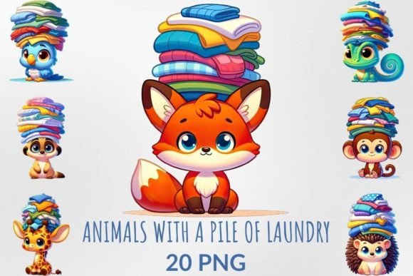 Cute Animals with Laundry Sublimation: A Playful Twist for Creative Projects