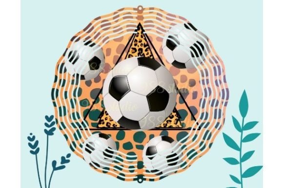 Football Wind Spinner Soccer Sports Art: A Creative and Versatile Digital Design