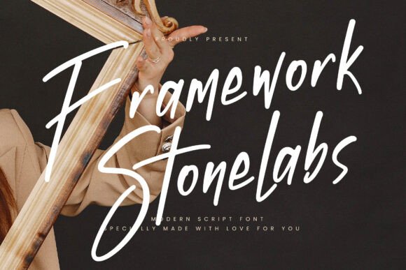 Framework Stonelabs - A Modern Script Font for Premium Design Projects