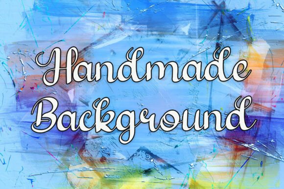 Handmade Background: A Unique Font with a Natural Touch
