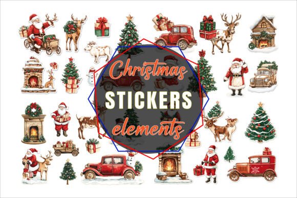 How to Use Christmas Stickers Vector Icons in Your Holiday Projects