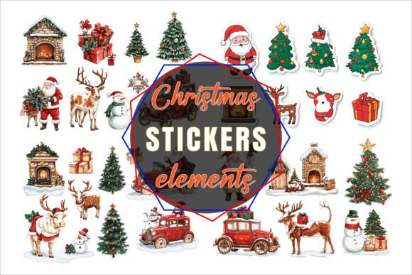 How to Use Vector Christmas Icons Sticker Set for Festive Design Projects
