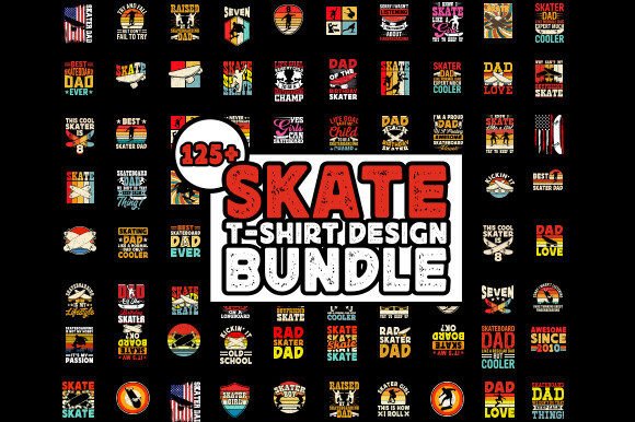 Skateboard Skater T-shirt Design Bundle: A Practical Resource for Merchandise Creators