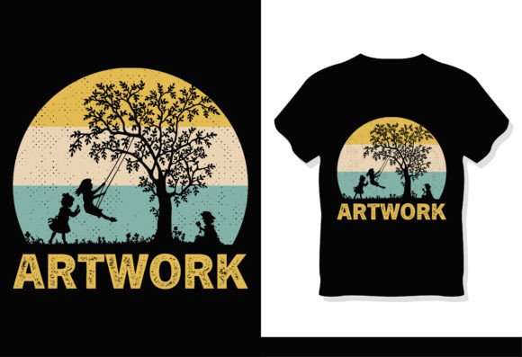 Sunset Artwork Vintage Retro Shirt: Timeless Design for Modern Creations