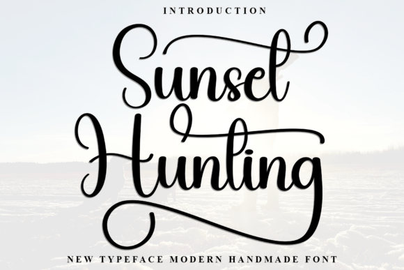 Sunset Hunting: The Elegant Script Font That Elevates Your Design Projects