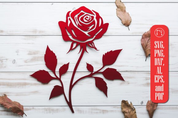 Valentine Rose Laser Cut SVG File: A Versatile Craft Resource for Heartfelt Creations