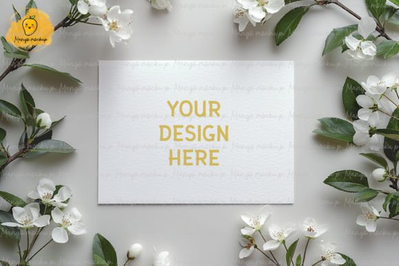 White Greeting Card Mockups for Polished Design Presentations